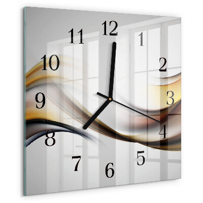 Wanduhr aus glas Abstraktion