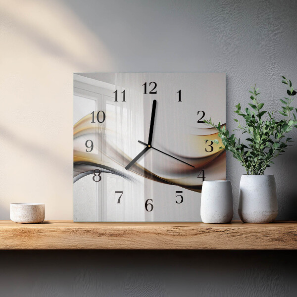 Wanduhr aus glas Abstraktion