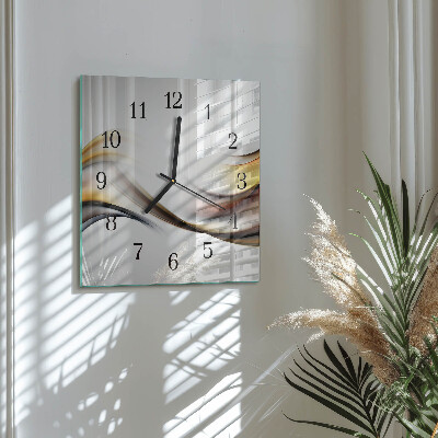 Wanduhr aus glas Abstraktion