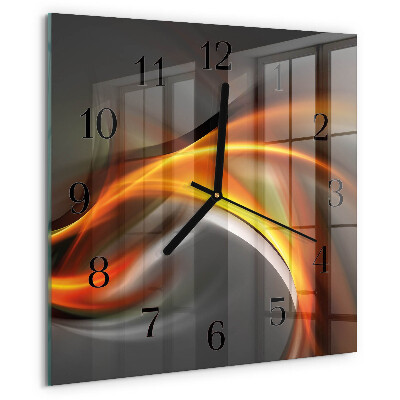 Wanduhr aus glas Abstraktion