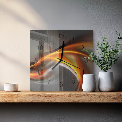 Wanduhr aus glas Abstraktion