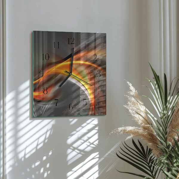 Wanduhr aus glas Abstraktion