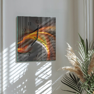 Wanduhr aus glas Abstraktion