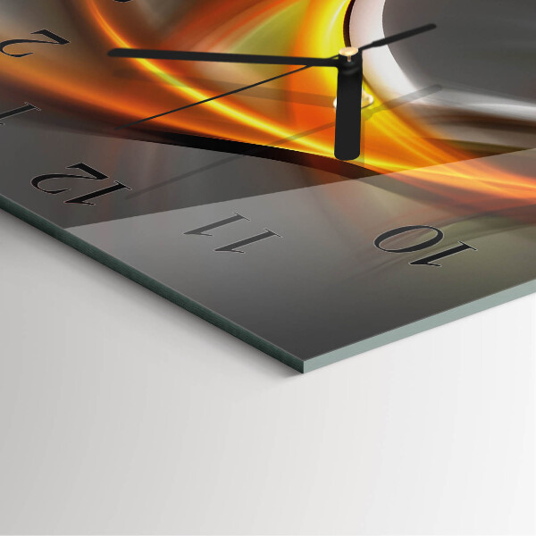 Wanduhr aus glas Abstraktion