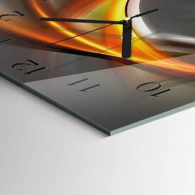 Wanduhr aus glas Abstraktion