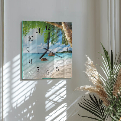 Wanduhr aus glas Insel