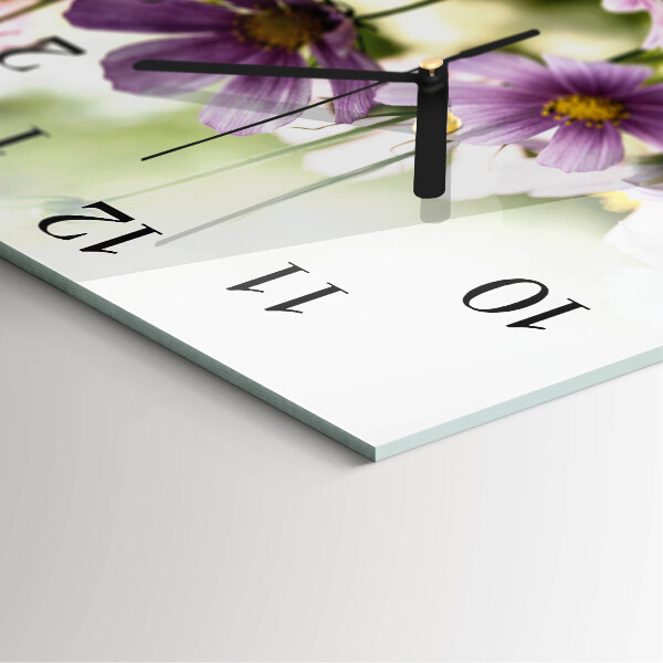 Wanduhr aus glas Wiese