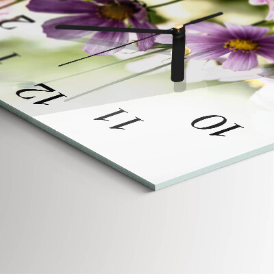 Wanduhr aus glas Wiese