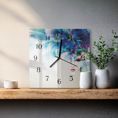 Wanduhr aus glas Abstraktion