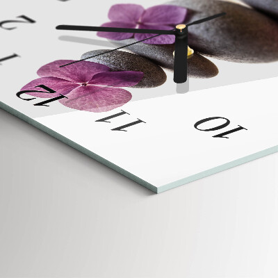 Wanduhr aus glas Stone Spa