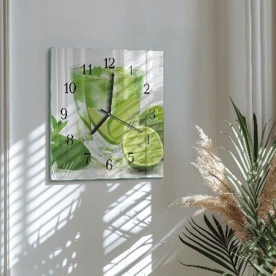 Wanduhr aus glas Kalziumkarbonat