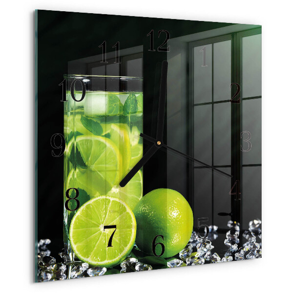 Wanduhr aus glas Kalziumkarbonat