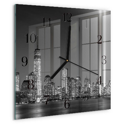 Wanduhr aus glas Horizont