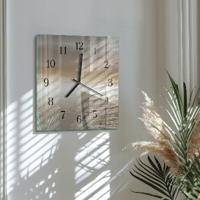 Wanduhr aus glas Pier