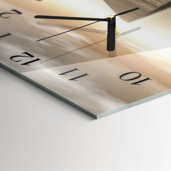 Wanduhr aus glas Pier