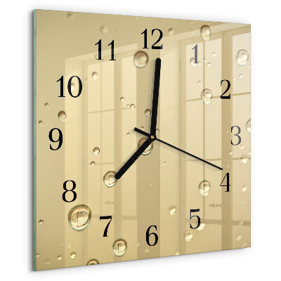 Wanduhr aus glas Tropfen
