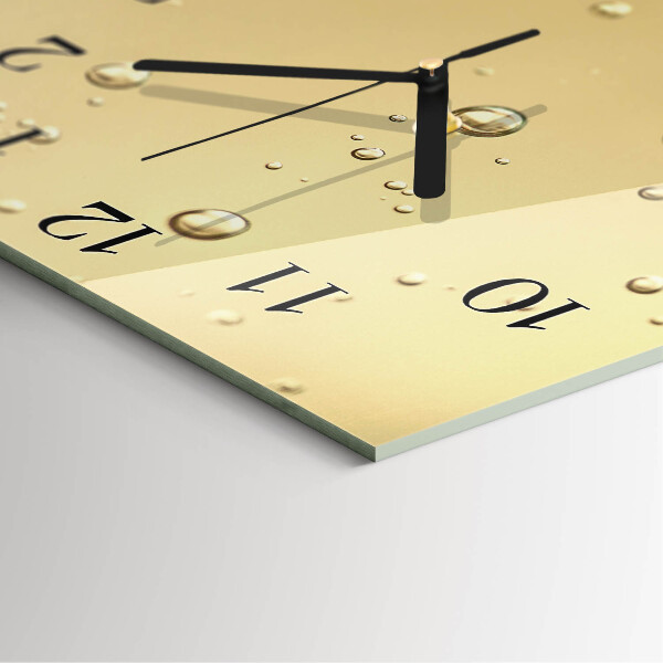 Wanduhr aus glas Tropfen