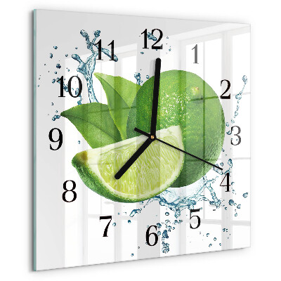 Wanduhr aus glas Kalziumkarbonat