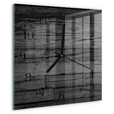 Wanduhr aus glas Holz