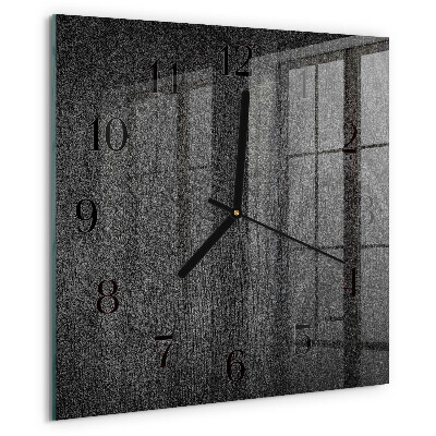 Wanduhr aus glas Holz