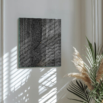 Wanduhr aus glas Holz
