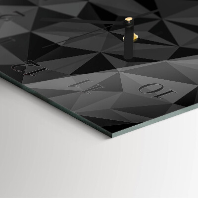 Wanduhr aus glas 3D-Muster