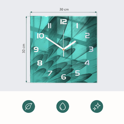 Wanduhr aus glas Pfeffer