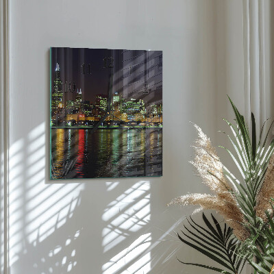 Wanduhr aus glas Horizont