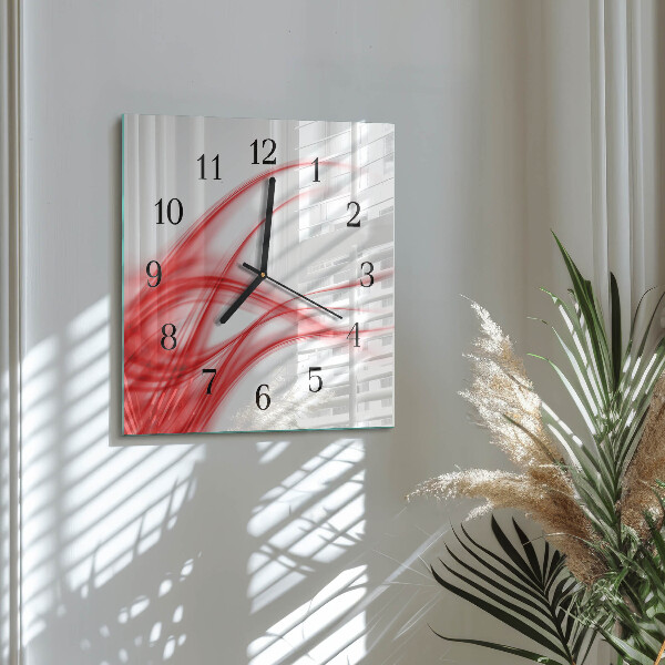 Wanduhr aus glas Abstrakte Kunst