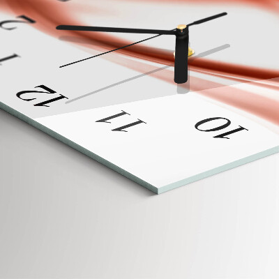 Wanduhr aus glas Abstrakte Linien