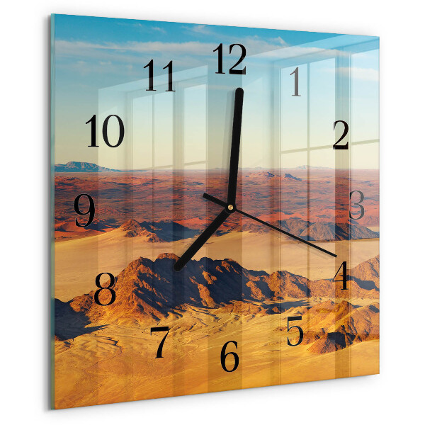 Wanduhr aus glas Wüste