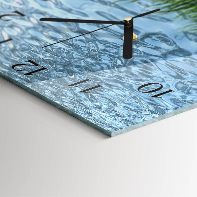 Wanduhr aus glas Graswasser