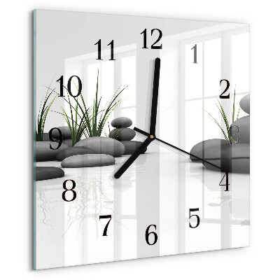 Wanduhr aus glas Stone Spa