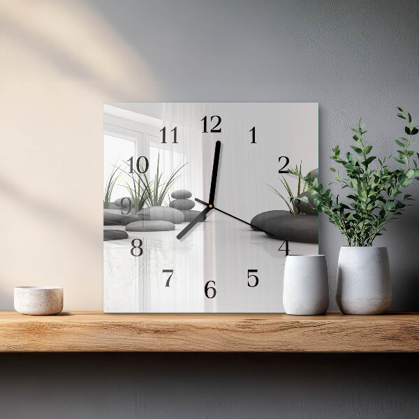 Wanduhr aus glas Stone Spa