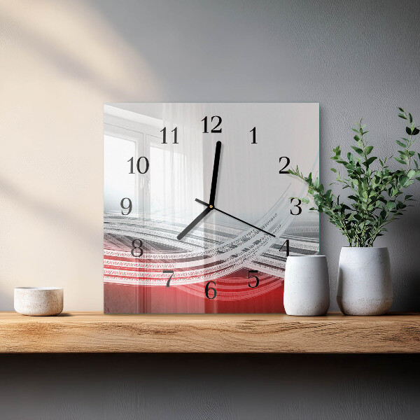 Wanduhr aus glas Abstraktion