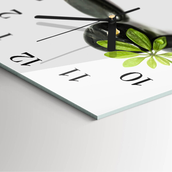 Wanduhr aus glas Steine