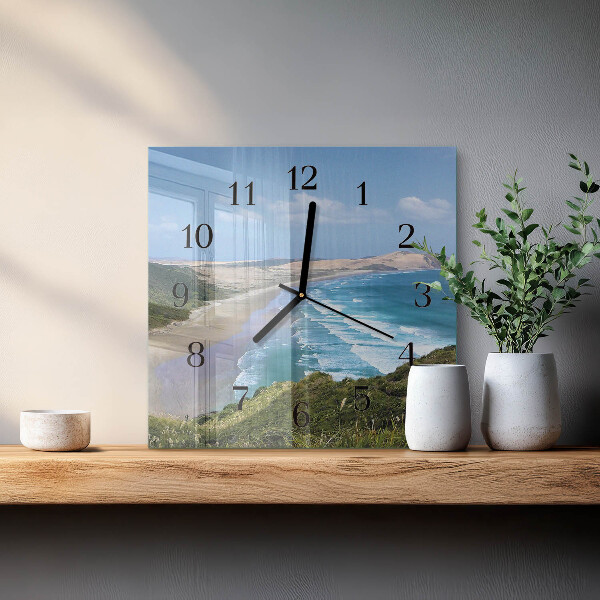 Wanduhr aus glas Küste