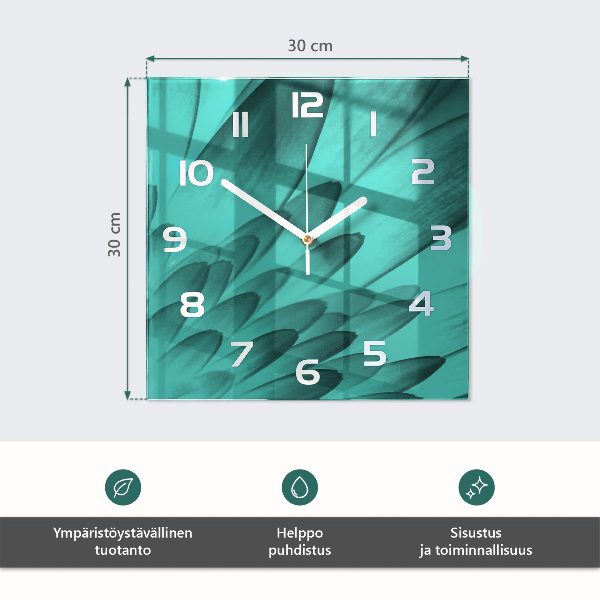 Wanduhr aus glas Küste