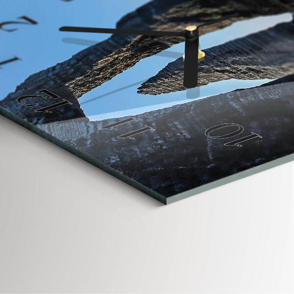 Wanduhr aus glas Stein