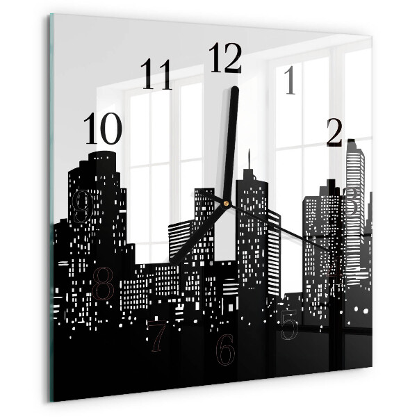 Wanduhr aus glas Gebäude