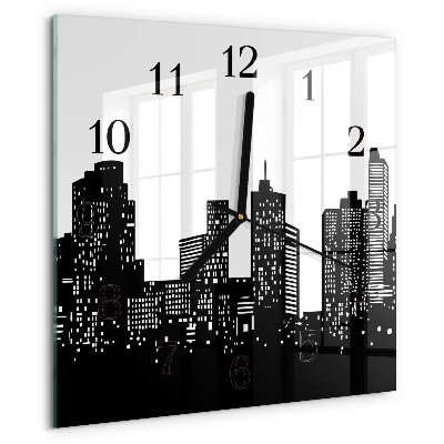 Wanduhr aus glas Gebäude