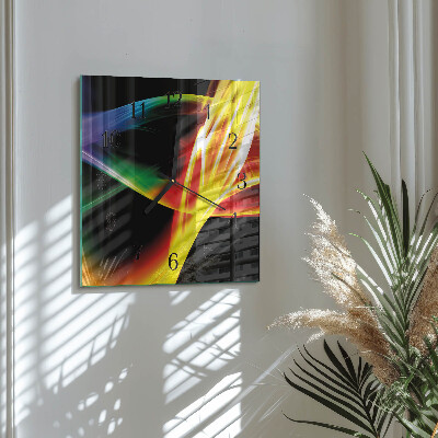 Wanduhr aus glas Abstraktion