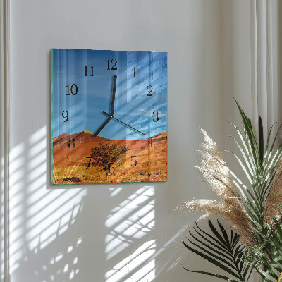 Wanduhr aus glas Wüste