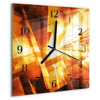 Wanduhr aus glas Abstraktion