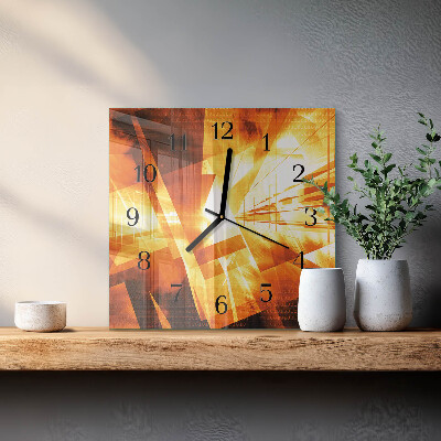 Wanduhr aus glas Abstraktion