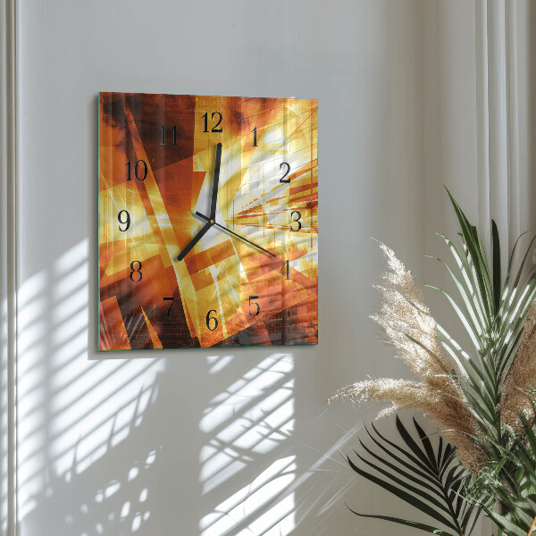 Wanduhr aus glas Abstraktion