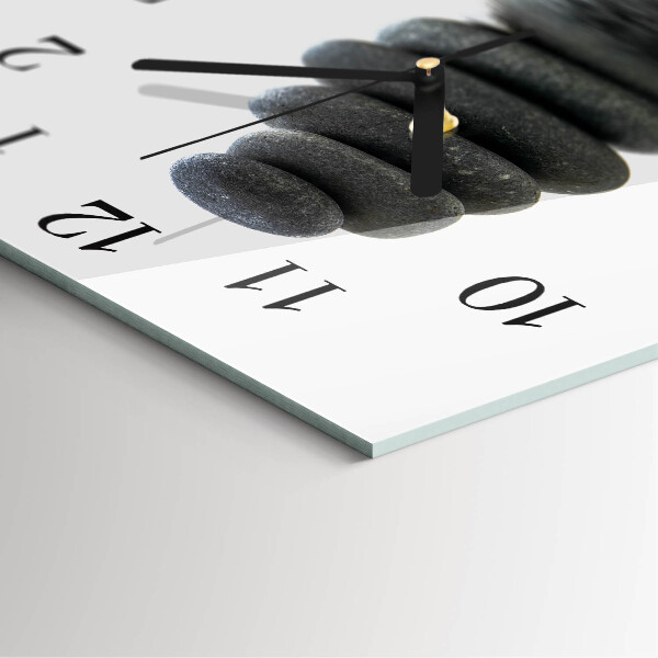 Wanduhr aus glas Steine