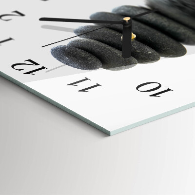 Wanduhr aus glas Steine