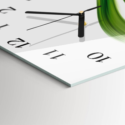 Wanduhr aus glas Abstrakte Welle
