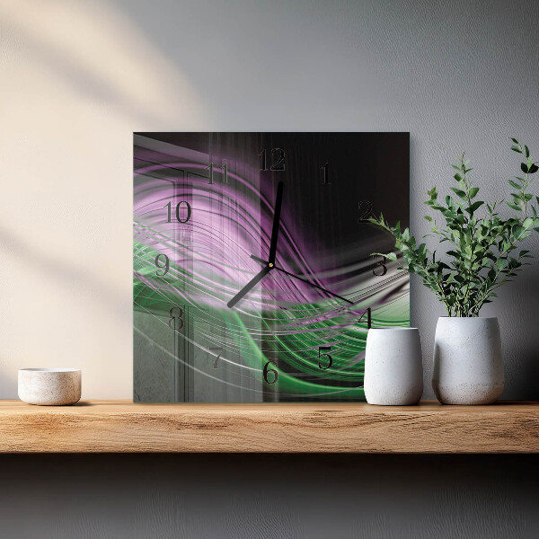 Wanduhr aus glas Abstrakte Kunst